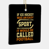 Hockey gegen Fußball Keramikornament (Rechts)