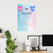 Hockey Gender Reveal Game - Stimmen Sie ab Poster (Heimbüro)