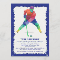 Hockey Geometrics Einladung