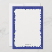 Hockey Geometrics Foto Einladung (Rückseite)