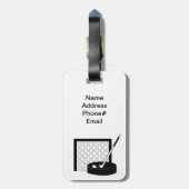 Hockey Gepäckanhänger (Rückseite vertikal)