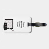 Hockey Gepäckanhänger (Rückseite horizontal)