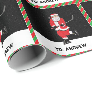 Hockey-Geschenk für die Feiertage Geschenkpapier