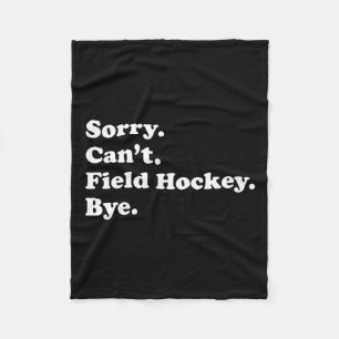 Hockey-Geschenk für Männer Frauen Jungen oder Mädc Fleecedecke