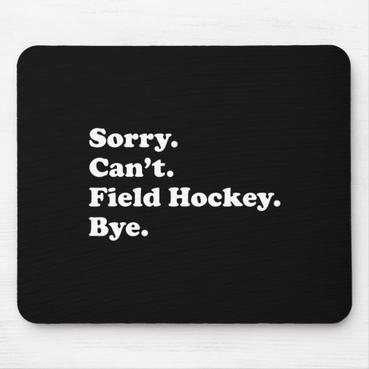Hockey-Geschenk für Männer Frauen Jungen oder Mädc Mousepad (Vorne)