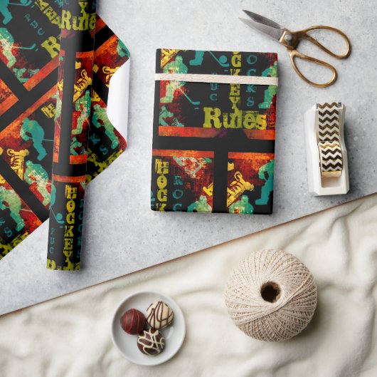 HOCKEY GESCHENKPAPIER (Kunsthandwerk)