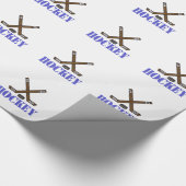 Hockey Geschenkpapier (Ecke)