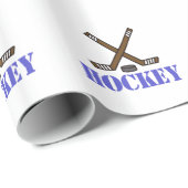 Hockey Geschenkpapier (Rolleneckpunkt)