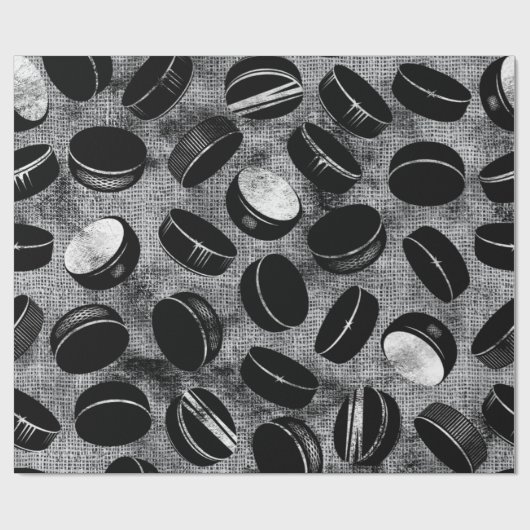 Hockey Geschenkpapier (Flach)