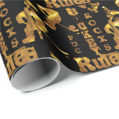 Hockey Geschenkpapier (Rolleneckpunkt)