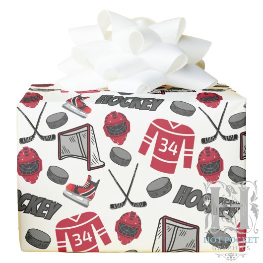Hockey-Geschenkpapier Geschenkpapier
