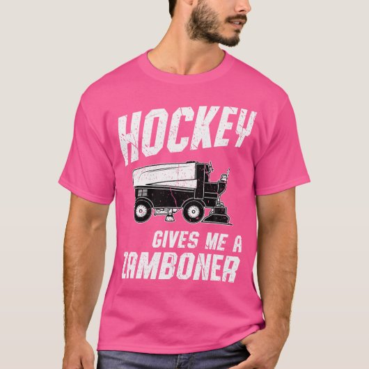 Hockey gibt mir einen Zamboner Funny Hockey T-Shirt (Vorderseite)