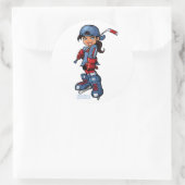 Hockey Girl 3" Round Stickers (Tasche)