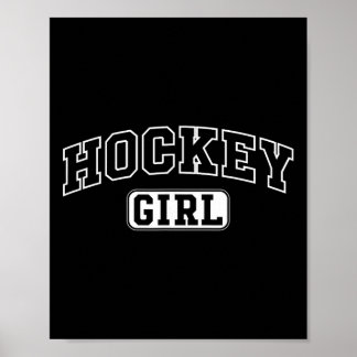 Hockey Girl Funny Athletic Lettering Daughter Yout Poster