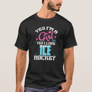 Hockey Girl Lieben Eishockey T-Shirt