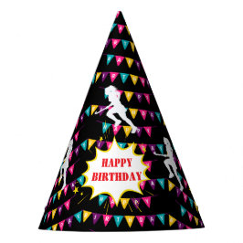 Hockey Girl Player Birthday Partyhütchen