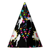 Hockey Girl Player Birthday Partyhütchen (Rückseite)