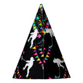 Hockey Girl Player Birthday Partyhütchen (Rückseite)