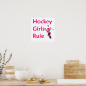 Hockey-Girls-Regel Poster (Küche)