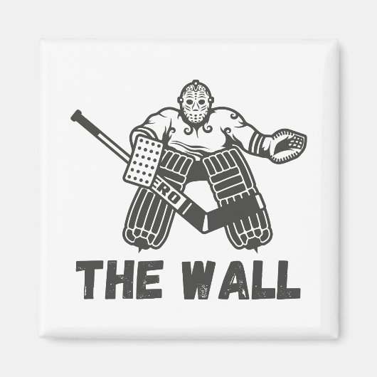 Hockey Goalie Die Mauer Magnet (Vorne)