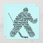 Hockey Goalie Einladungen (Vorne/Hinten)