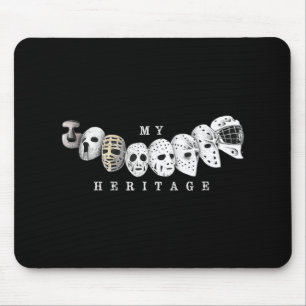 Hockey Goalie Evolution Retro Katzenauge Heritage  Mousepad