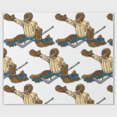Hockey Goalie Geschenkpapier (Flach)