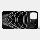 Hockey Goalie Helmet Case-Mate iPhone Hülle (Rückseite (Horizontal))