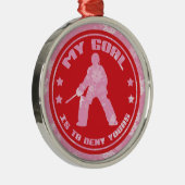 Hockey Goalie Holiday Ornament (Rechts)