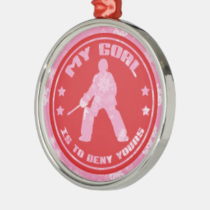 Hockey Goalie Holiday Ornament