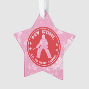 Hockey Goalie Holiday Ornament