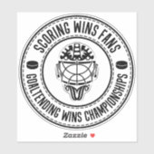 Hockey Goalie Inspiration Aufkleber (Blatt)