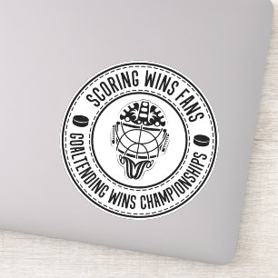 Hockey Goalie Inspiration Zitat Aufkleber