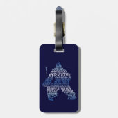Hockey Goalie Luggage Tag Gepäckanhänger (Rückseite vertikal)