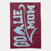 Hockey Goalie Mama Athletic Schwanz Geschirrtuch (Vertikal)
