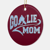 Hockey Goalie Mama Athletic Schwanz Keramikornament (Links)