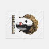 Hockey Goalie Mama Fleecedecke (Vorderseite (Horizontal))