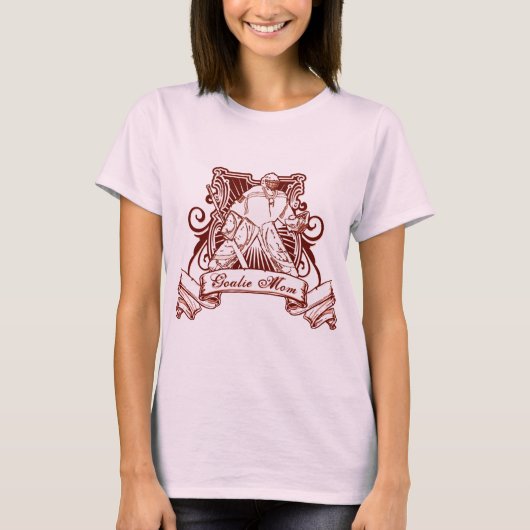 Hockey Goalie Mama T-Shirt (Vorderseite)