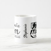 Hockey Goalie Mama Tasse ohne Angst schwarz (Mittel)