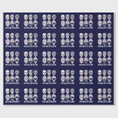 Hockey Goalie Mask Evolution Geschenkpapier (Flach)