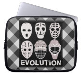 Hockey Goalie Mask Evolution Laptop-Sieb Laptopschutzhülle (Vorderseite)
