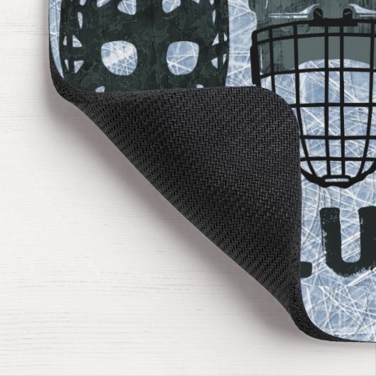 Hockey Goalie Mask Evolution Mousepad (Ecke)