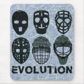 Hockey Goalie Mask Evolution Mousepad (Vorne)