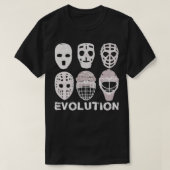 Hockey Goalie Mask Evolution T-Shirt (Design vorne)