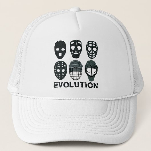 Hockey Goalie Mask Evolution Truckerkappe (Vorderseite)