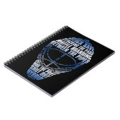 Hockey Goalie Mask Notebook Notizblock (Linke Seite)