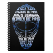 Hockey Goalie Mask Notebook Notizblock (Vorderseite)