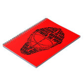 Hockey Goalie Mask Notebook Notizblock (Linke Seite)