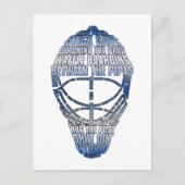 Hockey Goalie Mask Postkarte (Vorderseite)