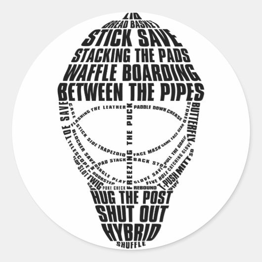 Hockey Goalie Mask Stickers (Vorderseite)